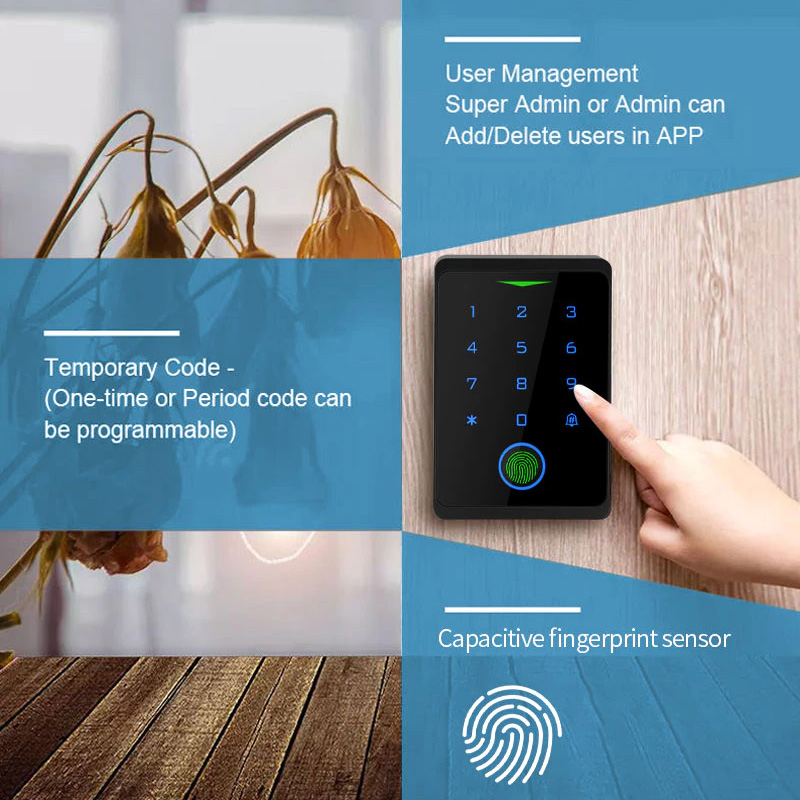 Tuya Smart WiFi Fingerprint Access Control Keypad